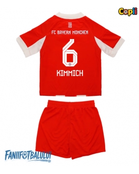 Bayern Munich Joshua Kimmich #6 Echipament de Fotbal Replică 2025-26 Copii Acasa (+ Șorturi)